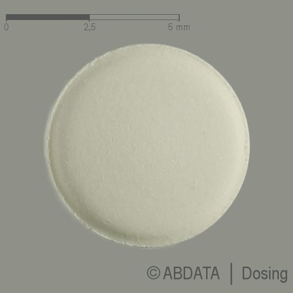 Produktabbildungen für ENYGLID 0,5 mg Tabletten in der Vorder-, Hinter- und Seitenansicht.