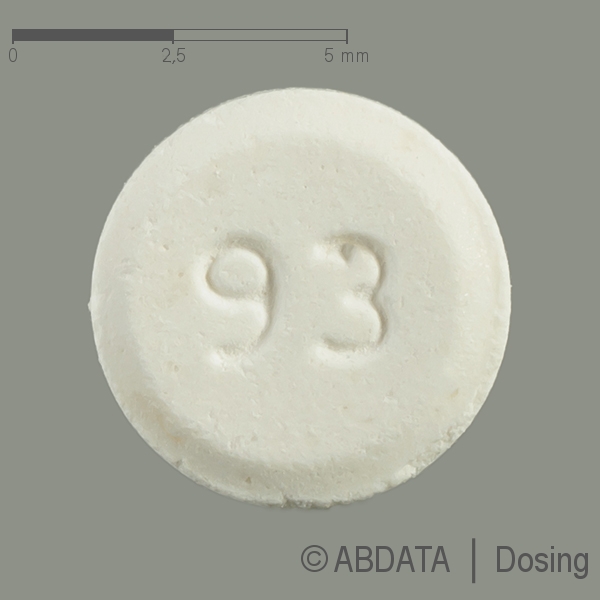 Produktabbildungen für ZOLMITRIPTAN-ratiopharm 2,5 mg Schmelztabletten in der Vorder-, Hinter- und Seitenansicht.