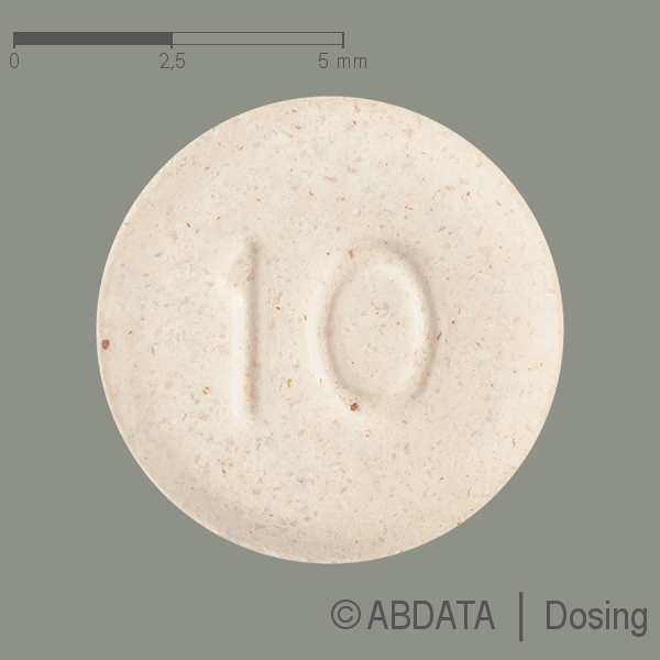 Produktabbildungen für ABILIFY 10 mg Schmelztabletten in der Vorder-, Hinter- und Seitenansicht.