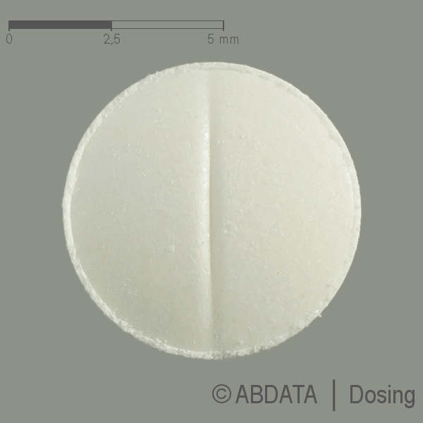 Produktabbildungen für DIAZEPAM AbZ 5 mg Tabletten in der Vorder-, Hinter- und Seitenansicht.