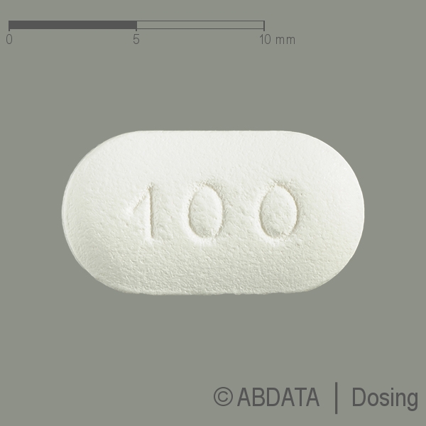 Produktabbildungen für SUMATRIPTAN-ratiopharm 100 mg Filmtabletten in der Vorder-, Hinter- und Seitenansicht.