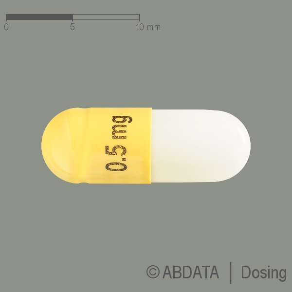 Produktabbildungen für FINGOLIMOD Heumann 0,5 mg Hartkapseln in der Vorder-, Hinter- und Seitenansicht.