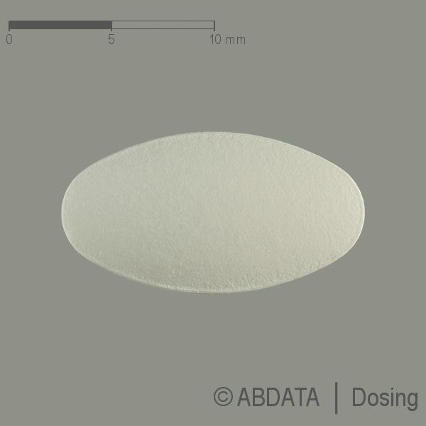 Produktabbildungen für LOSARTAN Kalium TAD 100 mg Filmtabletten in der Vorder-, Hinter- und Seitenansicht.