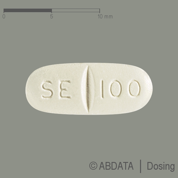 Produktabbildungen für SERTRALIN HEXAL 100 mg Filmtabletten Dose in der Vorder-, Hinter- und Seitenansicht.