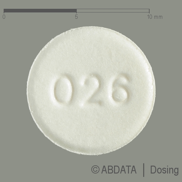 Produktabbildungen für PRAMIPEXOL-ratiopharm 0,26 mg Retardtabletten in der Vorder-, Hinter- und Seitenansicht.