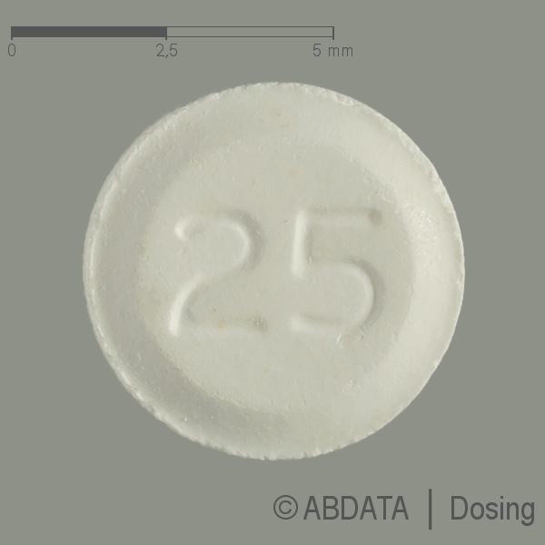 Produktabbildungen für LAMOTRIGIN Atid 25 mg Kautbl./Tbl.z.H.e.Sus.z.Ein. in der Vorder-, Hinter- und Seitenansicht.