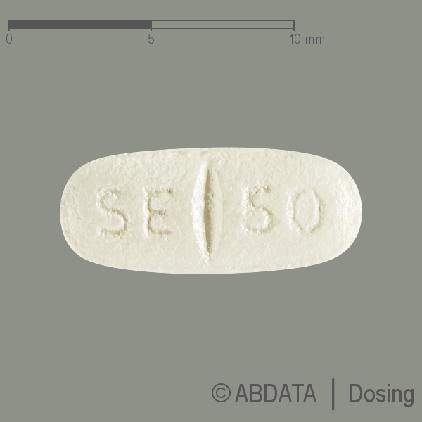 Produktabbildungen für SERTRALIN HEXAL 50 mg Filmtabletten Dose in der Vorder-, Hinter- und Seitenansicht.