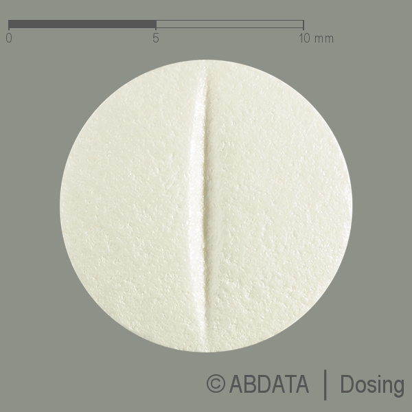 Produktabbildungen für SYMPAL 25 mg Tabletten in der Vorder-, Hinter- und Seitenansicht.