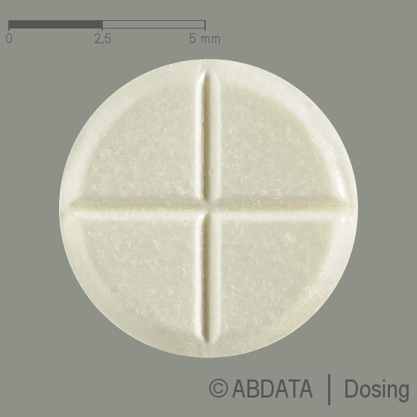 Produktabbildungen für CLONAZEPAM neuraxpharm 2 mg Tabletten in der Vorder-, Hinter- und Seitenansicht.