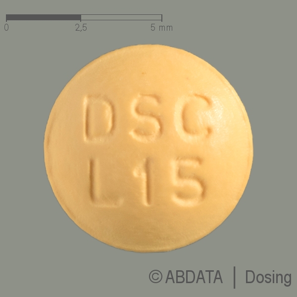 Produktabbildungen für LIXIANA 15 mg Filmtabletten in der Vorder-, Hinter- und Seitenansicht.