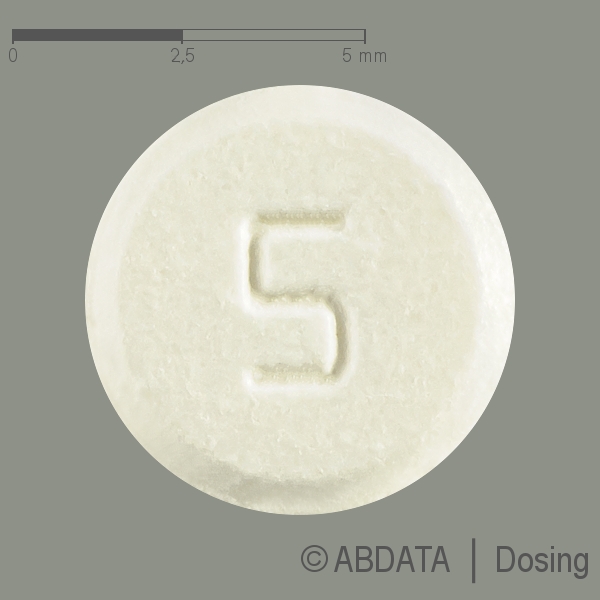 Produktabbildungen für ARIPIPRAZOL Zentiva 5 mg Tabletten in der Vorder-, Hinter- und Seitenansicht.