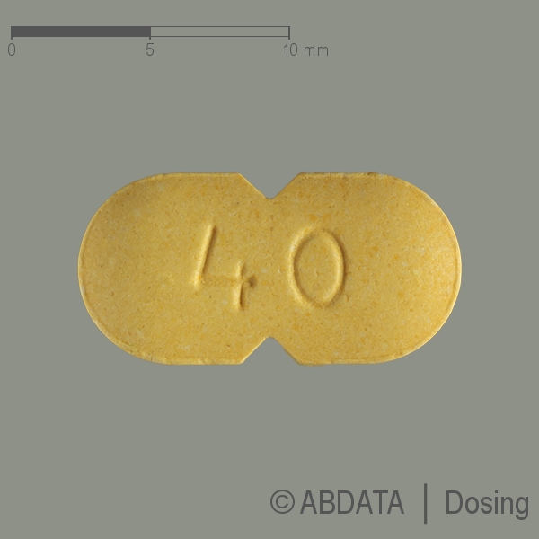 Produktabbildungen für PRAVASTATIN STADA 40 mg Filmtabletten in der Vorder-, Hinter- und Seitenansicht.