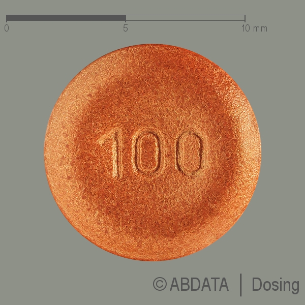 Produktabbildungen für XADAGO 100 mg Filmtabletten in der Vorder-, Hinter- und Seitenansicht.