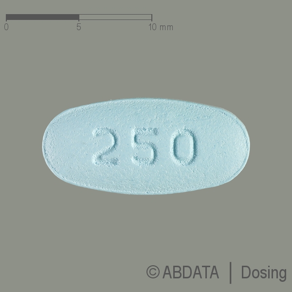 Produktabbildungen für LEVETIRACETAM Hormosan 250 mg Filmtabletten in der Vorder-, Hinter- und Seitenansicht.