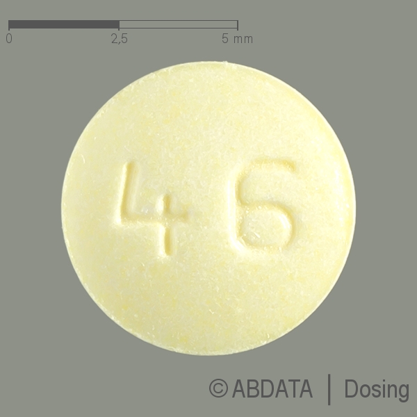 Produktabbildungen für OLANZAPIN Aurobindo 5 mg Tabletten in der Vorder-, Hinter- und Seitenansicht.