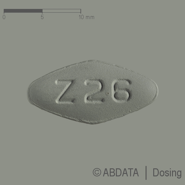 Produktabbildungen für LAMIVUDIN Aurobindo 300 mg Filmtabletten in der Vorder-, Hinter- und Seitenansicht.