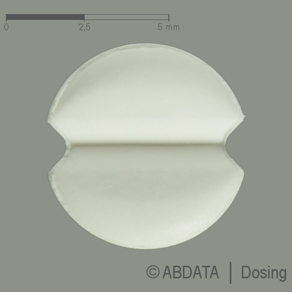 Produktabbildungen für LISINOPRIL AL 5 mg Tabletten in der Vorder-, Hinter- und Seitenansicht.