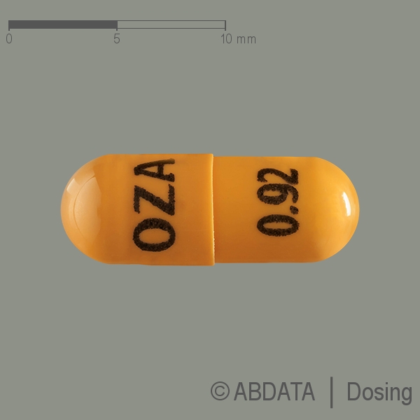Produktabbildungen für ZEPOSIA 0,92 mg Hartkapseln in der Vorder-, Hinter- und Seitenansicht.