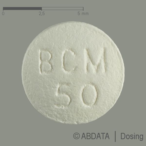 Produktabbildungen für BICALUTAMID Winthrop 50 mg Filmtabletten in der Vorder-, Hinter- und Seitenansicht.