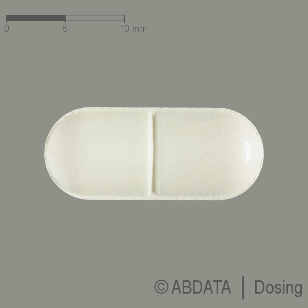 Produktabbildungen für CARBADURA 600 mg retard Tabl. in der Vorder-, Hinter- und Seitenansicht.