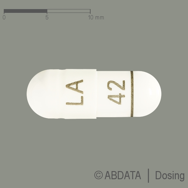 Produktabbildungen für PREGABALIN Laurus 50 mg Hartkapseln in der Vorder-, Hinter- und Seitenansicht.
