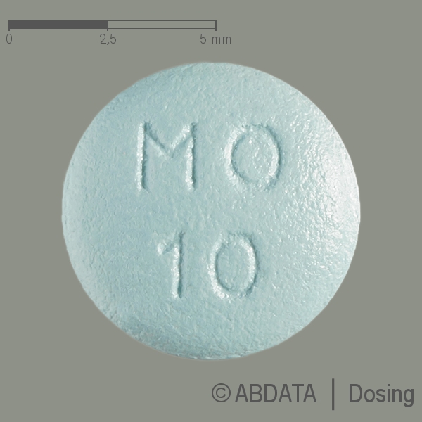 Produktabbildungen für MONTELUKAST dura 10 mg Filmtabletten in der Vorder-, Hinter- und Seitenansicht.