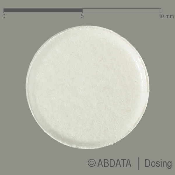 Produktabbildungen für ASCOTOP 5 mg Schmelztabletten in der Vorder-, Hinter- und Seitenansicht.