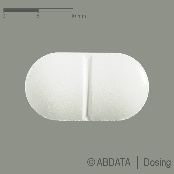 Produktabbildungen für ACICLOVIR 800 Heumann Tabletten in der Vorder-, Hinter- und Seitenansicht.