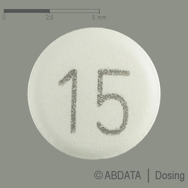 Produktabbildungen für LONSURF 15 mg/6,14 mg Filmtabletten in der Vorder-, Hinter- und Seitenansicht.
