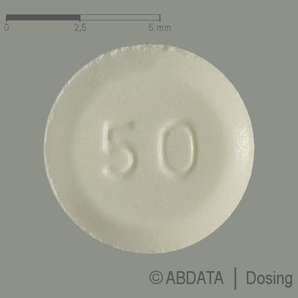Produktabbildungen für CILOSTAZOL AL 50 mg Tabletten in der Vorder-, Hinter- und Seitenansicht.