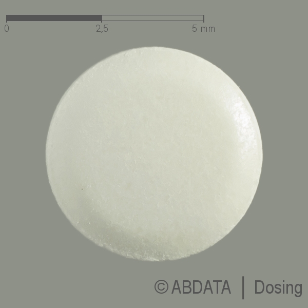 Produktabbildungen für ENALAPRIL AbZ 2,5 mg Tabletten in der Vorder-, Hinter- und Seitenansicht.