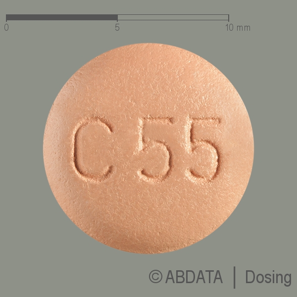 Produktabbildungen für VOCADO HCT 40 mg/10 mg/12,5 mg Filmtabletten in der Vorder-, Hinter- und Seitenansicht.