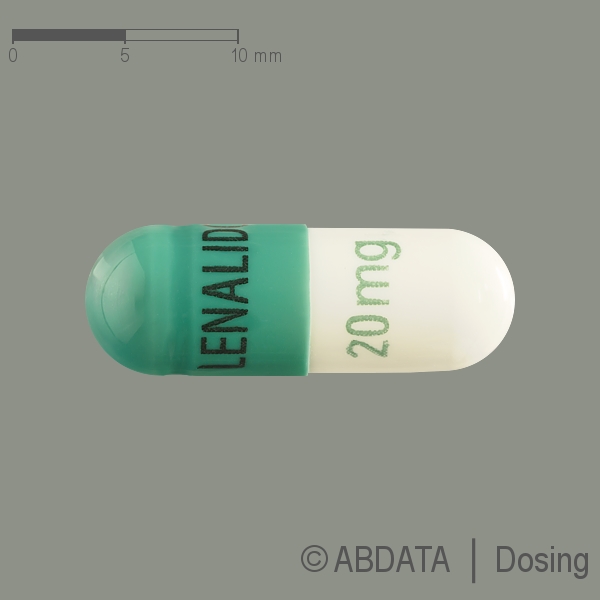 Produktabbildungen für LENALIDOMID Accord 20 mg Hartkapseln in der Vorder-, Hinter- und Seitenansicht.