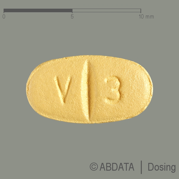 Produktabbildungen für VALSARTAN BASICS 40 mg Filmtabletten in der Vorder-, Hinter- und Seitenansicht.