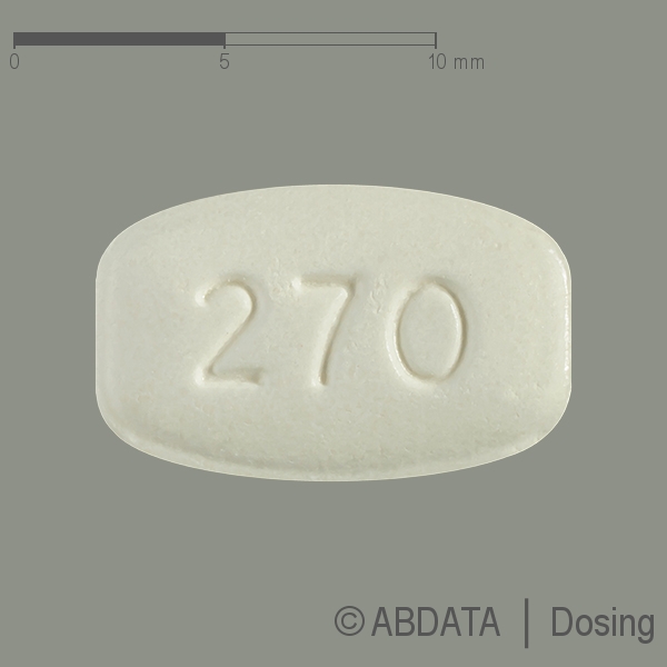 Produktabbildungen für FOSAVANCE 70 mg/5.600 I.E. Tabletten in der Vorder-, Hinter- und Seitenansicht.