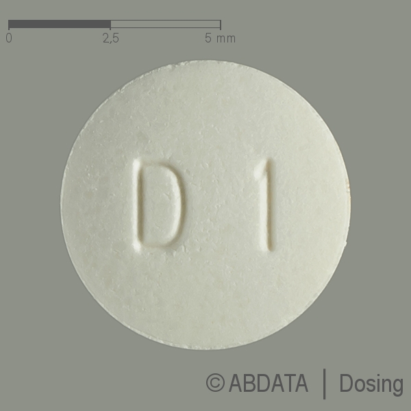 Produktabbildungen für DOXAZOSIN STADA 1 mg Tabletten in der Vorder-, Hinter- und Seitenansicht.