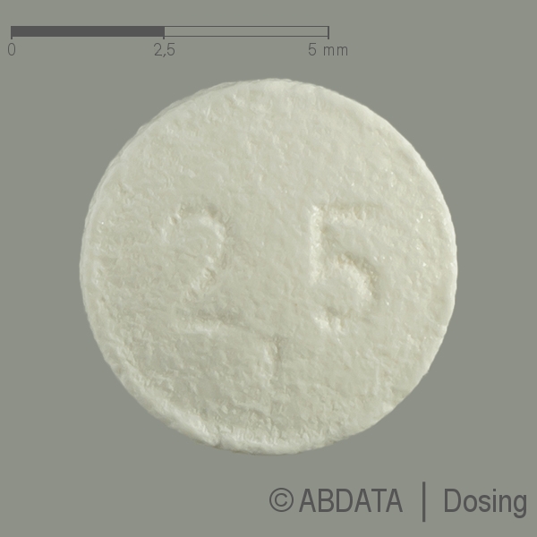 Produktabbildungen für ALFUZOSIN Winthrop 2,5 mg Filmtabletten in der Vorder-, Hinter- und Seitenansicht.