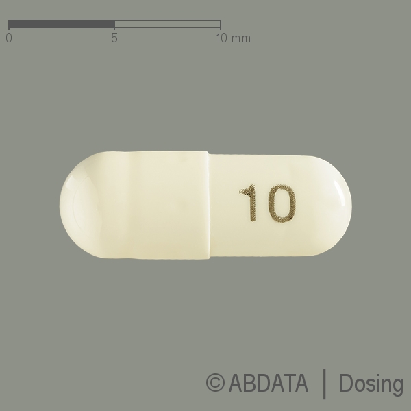 Produktabbildungen für ATOMOXETIN Zentiva 10 mg Hartkapseln in der Vorder-, Hinter- und Seitenansicht.