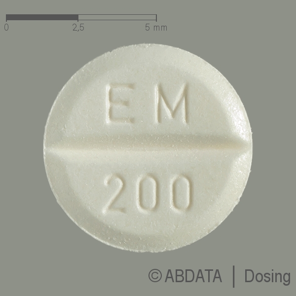 Produktabbildungen für EUTHYROX 200 Mikrogramm Tabletten in der Vorder-, Hinter- und Seitenansicht.
