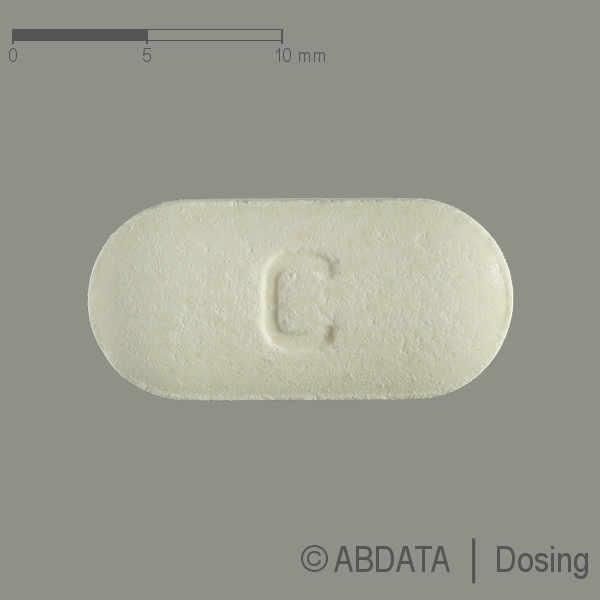 Produktabbildungen für CEFUROXIM AL 250 Tabletten in der Vorder-, Hinter- und Seitenansicht.