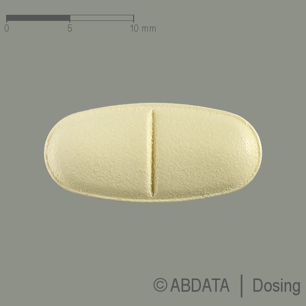 Produktabbildungen für VALSARTAN-ratiopharm comp.320 mg/25 mg Filmtabl. in der Vorder-, Hinter- und Seitenansicht.