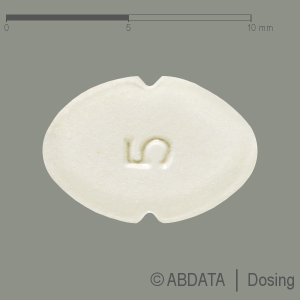 Produktabbildungen für AMLODIPIN HEXAL 5 mg Tabletten Dose in der Vorder-, Hinter- und Seitenansicht.