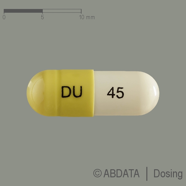 Produktabbildungen für DULOXETIN-biomo 45 mg magensaftresist.Hartkapseln in der Vorder-, Hinter- und Seitenansicht.