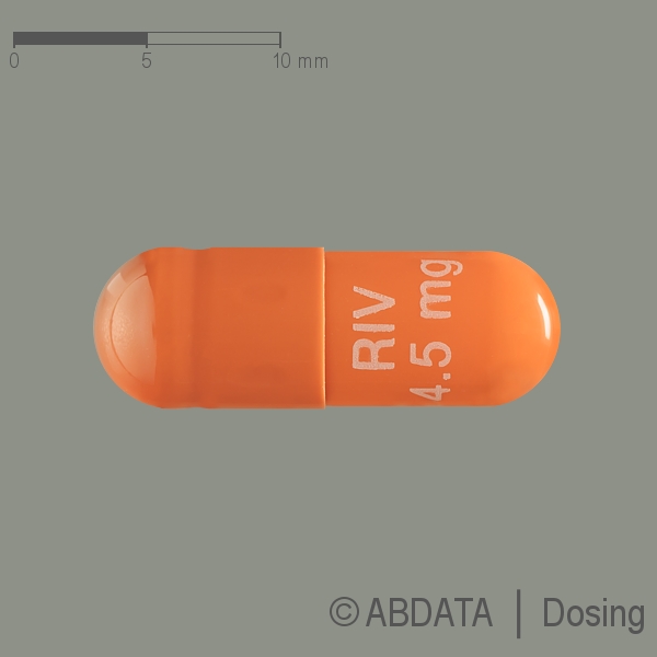 Produktabbildungen für RIVASTIGMIN HEXAL 4,5 mg Hartkapseln in der Vorder-, Hinter- und Seitenansicht.