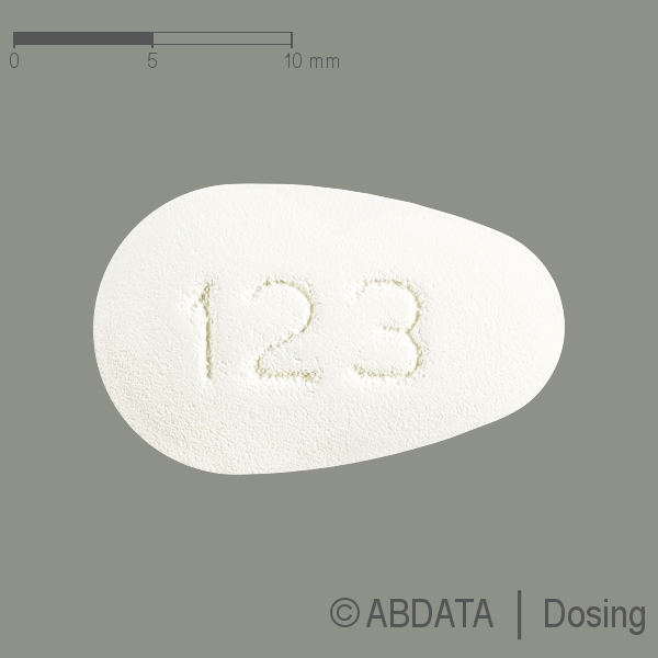 Produktabbildungen für TENOFOVIRDISOPROXIL Amarox 245 mg Filmtabletten in der Vorder-, Hinter- und Seitenansicht.
