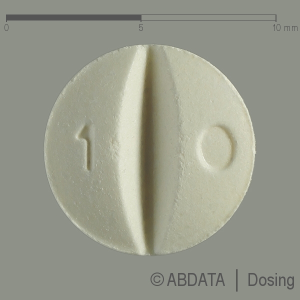 Produktabbildungen für AMLODIPIN besilat Dexcel 10 mg Tabletten in der Vorder-, Hinter- und Seitenansicht.