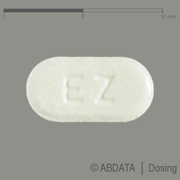 Produktabbildungen für EZETIMIB PUREN 10 mg Tabletten in der Vorder-, Hinter- und Seitenansicht.