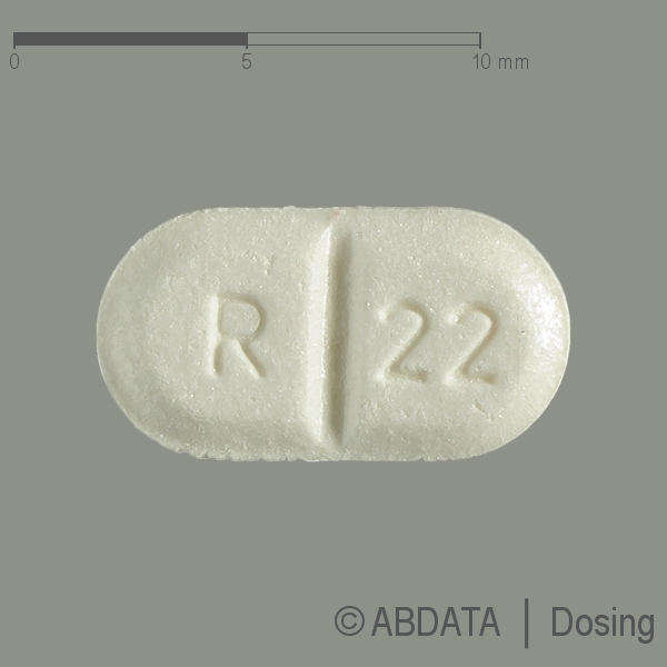 Produktabbildungen für RAMIPRIL COMP BASICS 5 mg/25 mg Tabletten in der Vorder-, Hinter- und Seitenansicht.
