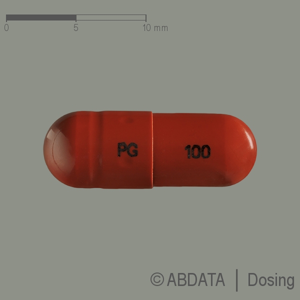 Produktabbildungen für PREGABALIN Accord 100 mg Hartkapseln in der Vorder-, Hinter- und Seitenansicht.