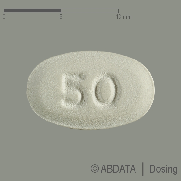 Produktabbildungen für SILDEGRA 50 mg Filmtabletten in der Vorder-, Hinter- und Seitenansicht.